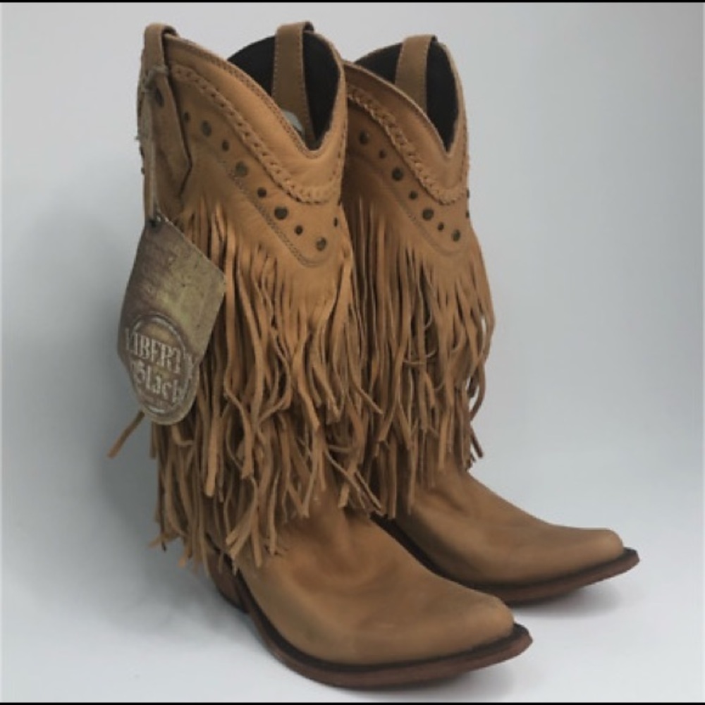 Liberty Black Fringe boots